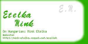 etelka mink business card